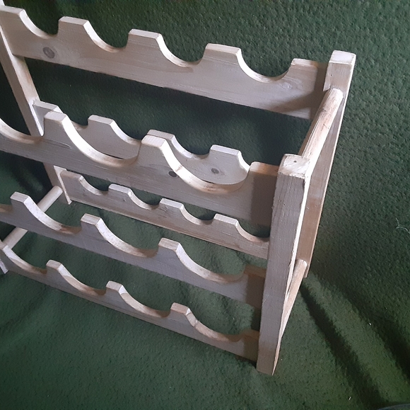 Farmhouse Rustic Wine Rack - Picture 3 of 5